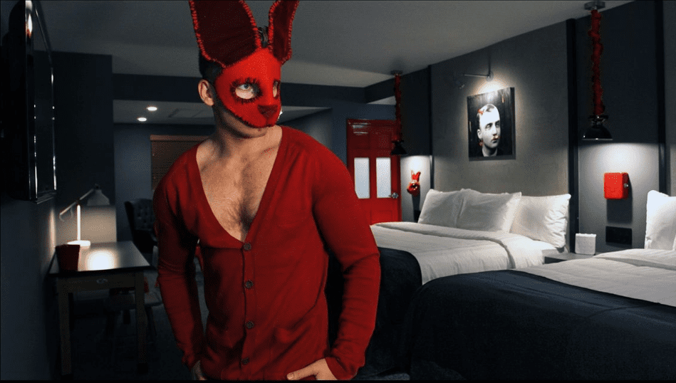 Hunky Guys In Masks Promote Hotel Gaythering Miami Beachs Only