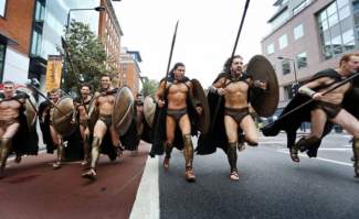 styles medium public images blog posts Adam Dupuis 2015 05 21 what it looks like when spartan warriors ride the subway 10