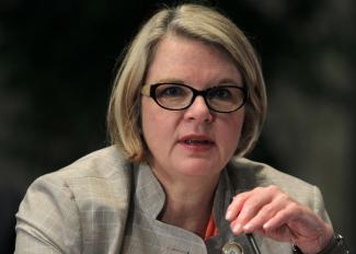 Former secretary of education and new president of the University of North Carolina System Margaret Spellings, photographed in 2011(Photo by Alex Wong/Getty Images). styles medium public images blog posts Adam Dupuis 2015 10 31 117052166 former secretary of education margaret spellings speaks.jpg.CROP .promo