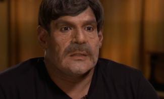 'Miguel' in disguise as he is interviewed on Unavision (screen shot). styles medium public images blog posts Adam Dupuis 2016 06 22 June22NewsMiguel SM