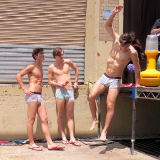 styles medium public images blog posts Adam Dupuis 2016 07 21 parke ronen backstage spring 2017 male models 14 colby brittain