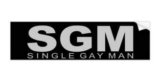 Bumper sticker from http://www.zazzle.com/attitudes_single_gay_man_bumper_sticker-128191437761860607 styles medium public images blog posts Adam Dupuis 2017 01 04 image2