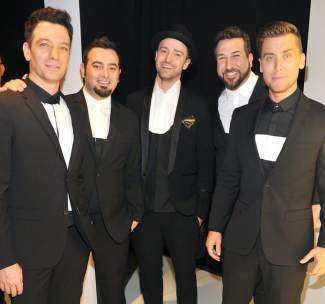 JC Chasez, Chris Kirkpatrick, Justin Timberlake, Joey Fatone and Lance Bass of 'NSync attend the 2013 MTV Video Music Awards at the Barclays Center Aug. 25, 2013, in Brooklyn, NY. (Photo: Kevin Mazur/WireImage for MTV) styles medium public images blog posts Adam Dupuis 2017 02 18 nsync inline 432cc373 6bf4 4580 ab31 c48a39215466