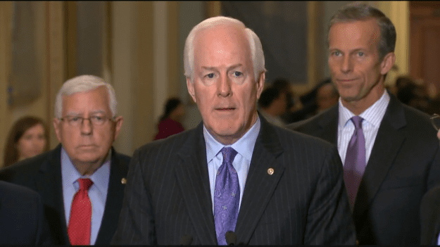 John Cornyn / Screenshot via Youtube styles large public images blog posts Devin Randall 2017 10 26 John Cornyn