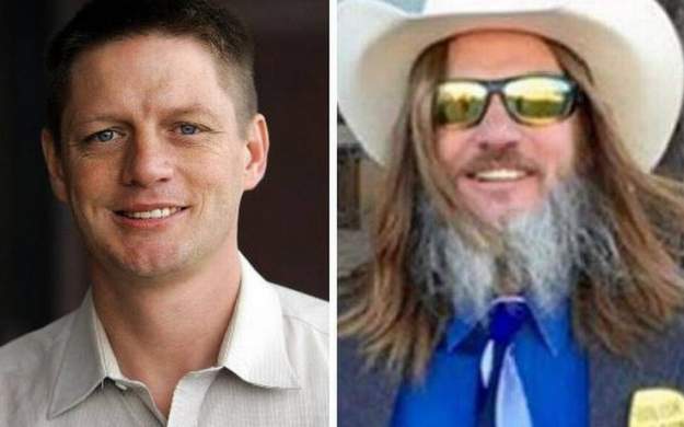 Larry SECEDE Kilgore (left is 2006, right is 2017). Candidate for Governor of Texas does not plan to cut his hair or beard until his state bans abortion. styles large public images blog posts Adam Dupuis 2017 12 24 larry kilgore