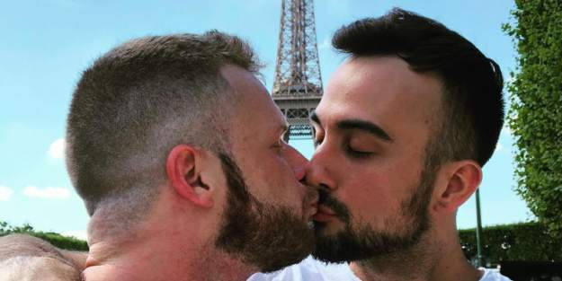 Brian Bonds & Mason Lear (via Instagram) styles large public images blog posts Randy Slovacek 2018 07 15 kiss 800 2 1