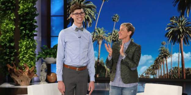 Seth Owen with Ellen DeGeneres (screen capture) styles large public images blog posts Randy Slovacek 2018 09 11 sethdefault 800