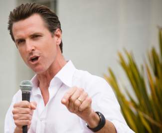 Gavin Newsom (Photo: wikimedia.com) styles medium public images blog posts Adam Dupuis 2018 10 07 gavin newsom featured