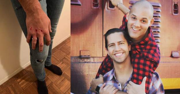 Taray Carey (right) and husband Alex Majkowski were dragged a quarter of a mile across NYC while Carey was halfway out the Uber / Image via Facebook styles large public images blog posts Devin Randall 2018 11 29 Carey MajowskiAttack