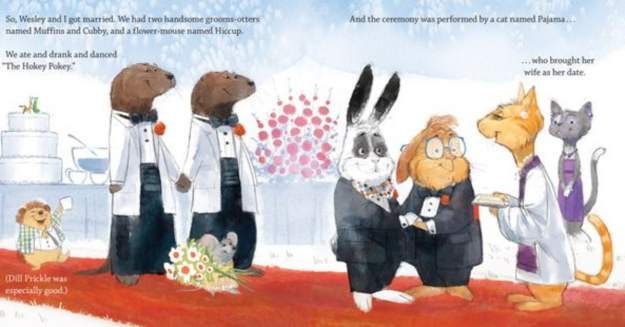 A page within "Last Week Tonight with John Oliver Presents A Day in the Life of Marlon Bundo" / Image via Chronicle Books LLC