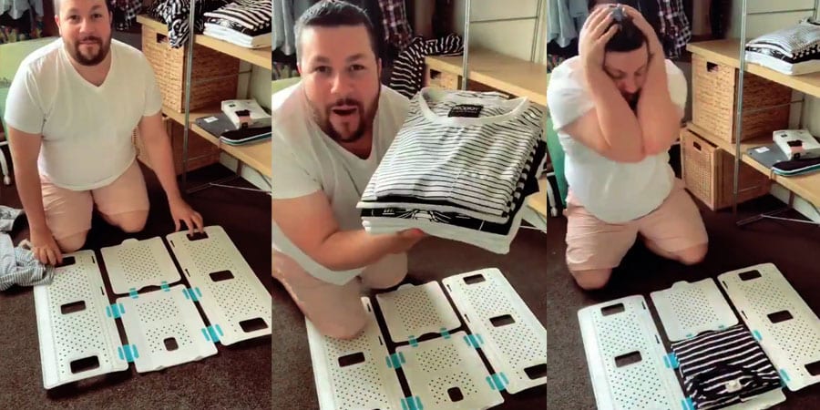 YouTuber Christian Hull is over the moon with his new toy (screen captures)