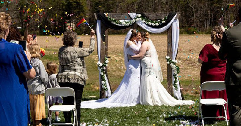 Clarissa and Teegan Templeton's happy moment