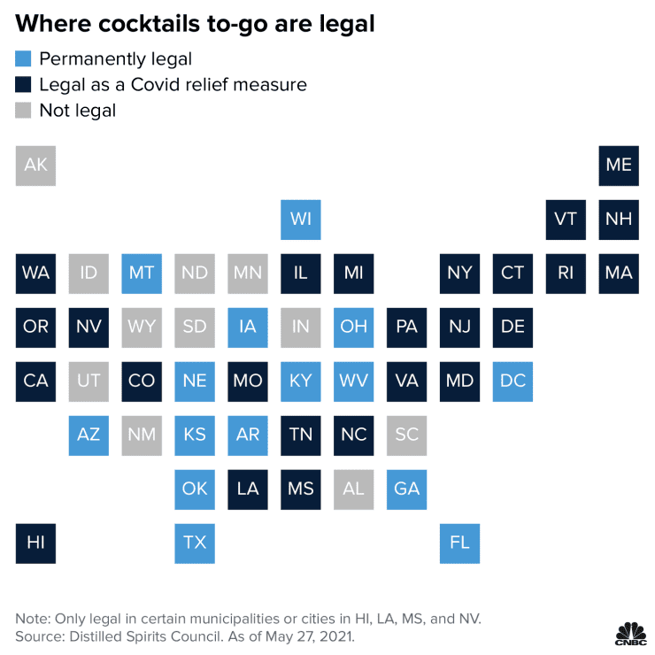 Which States Have Extended To-Go Cocktails Indefinitely? • Instinct ...