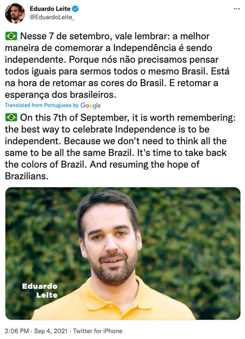 Gov. Eduardo Leite of Brazil