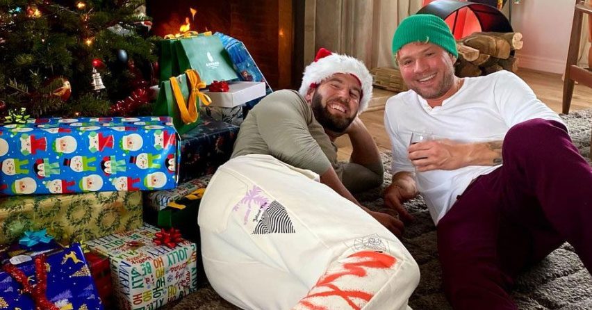 Ryan Phillippe raised some eyebrows with this holiday photo captioned "Merry Christmas from our house to yours"