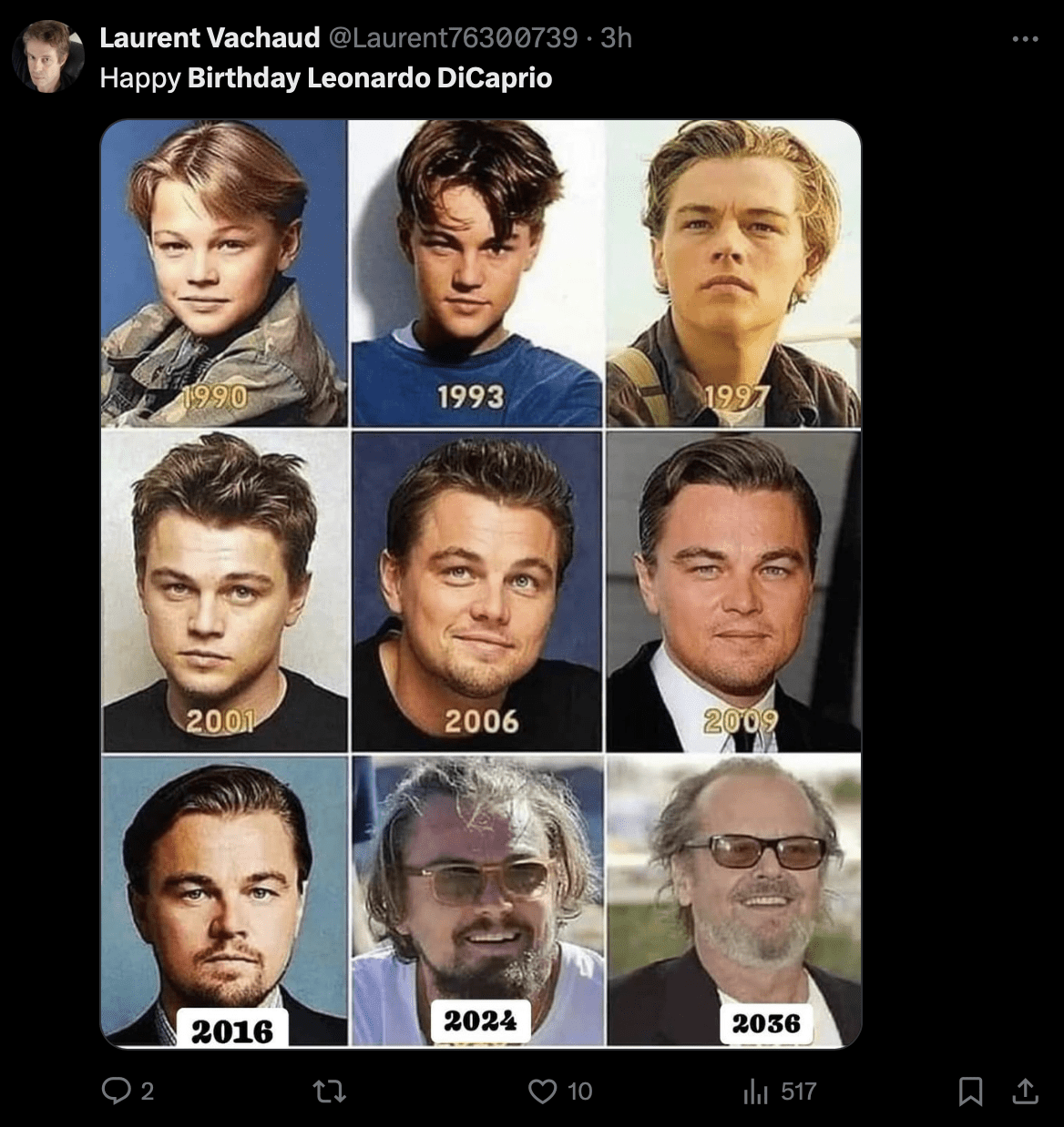 Leonardo DiCaprio celebrated his 50th birthday
