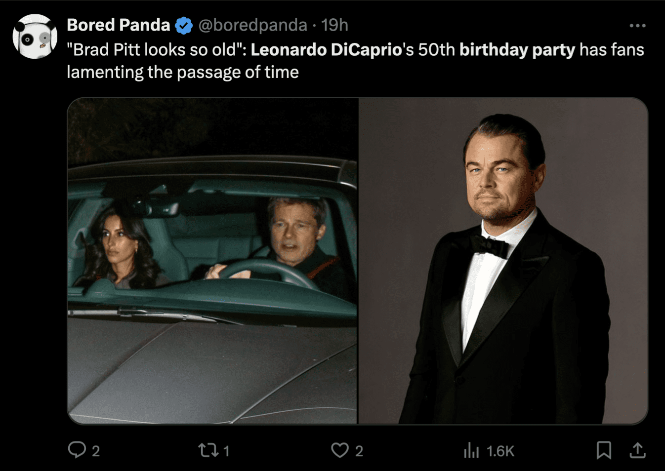 brad pitt attending leonardo dicaprio's birthday with new girlfriend
