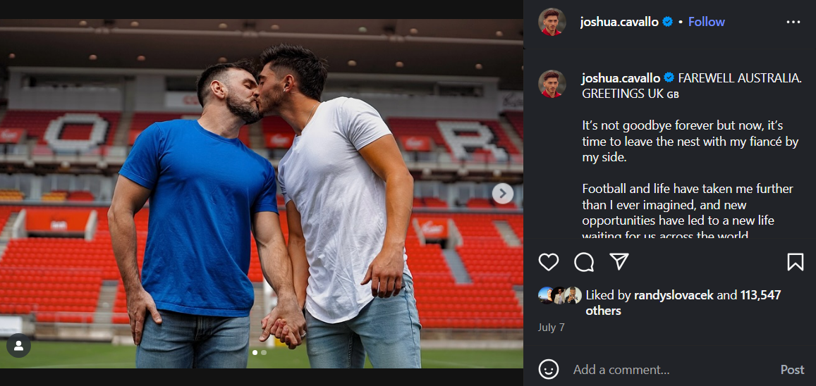 Leighton Morrell and Josh Cavallo