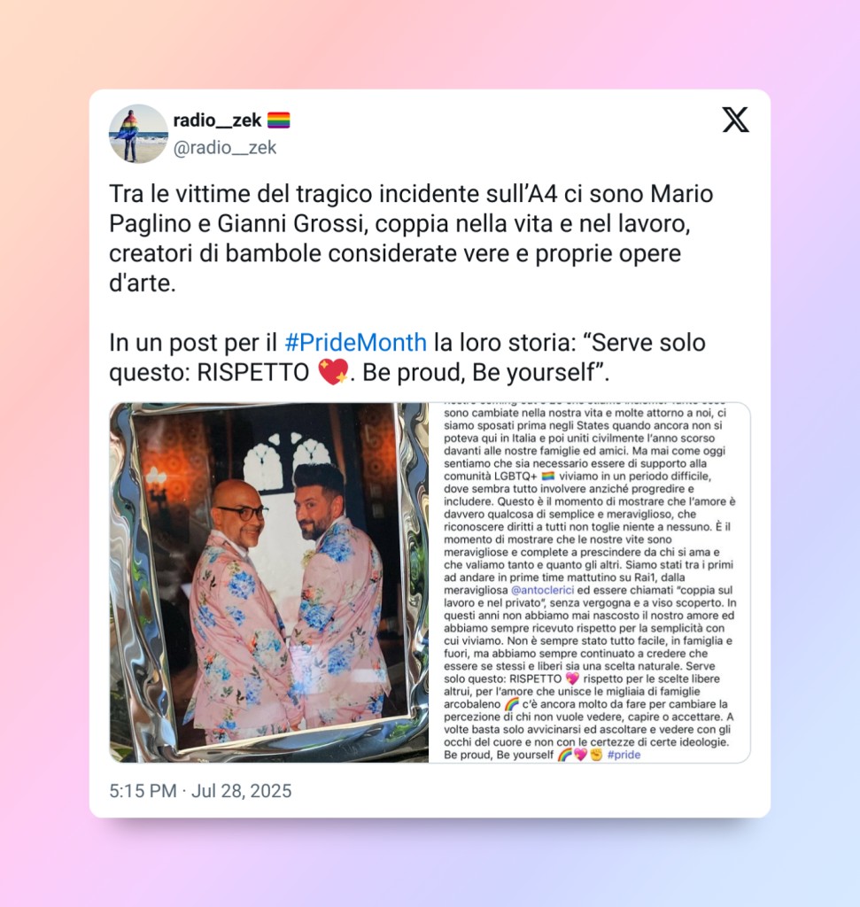 Mario Paglino and Gianni Grossi