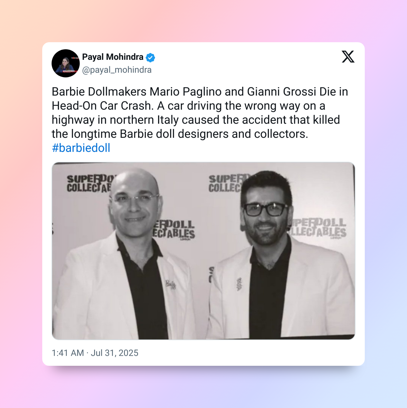 Mario Paglino and Gianni Grossi