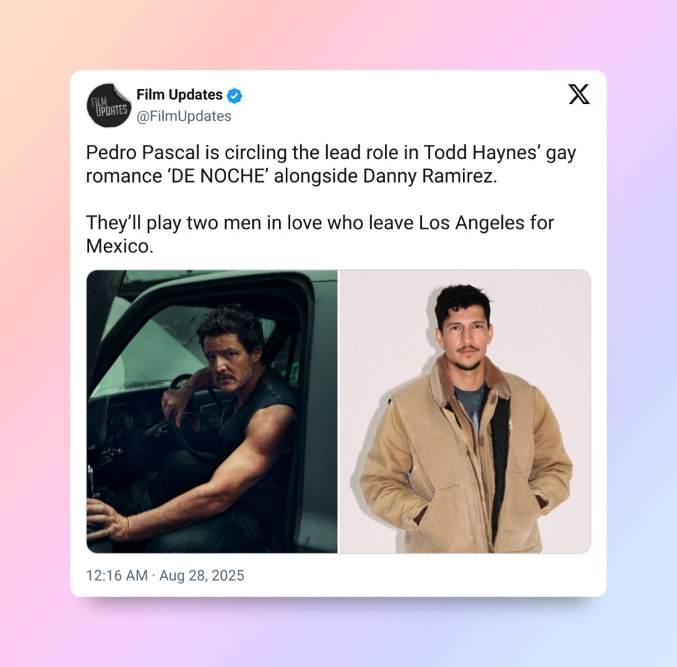 Pedro Pascal and Danny Ramirez