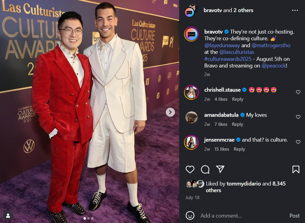 Bowen Yang and Matt Rogers