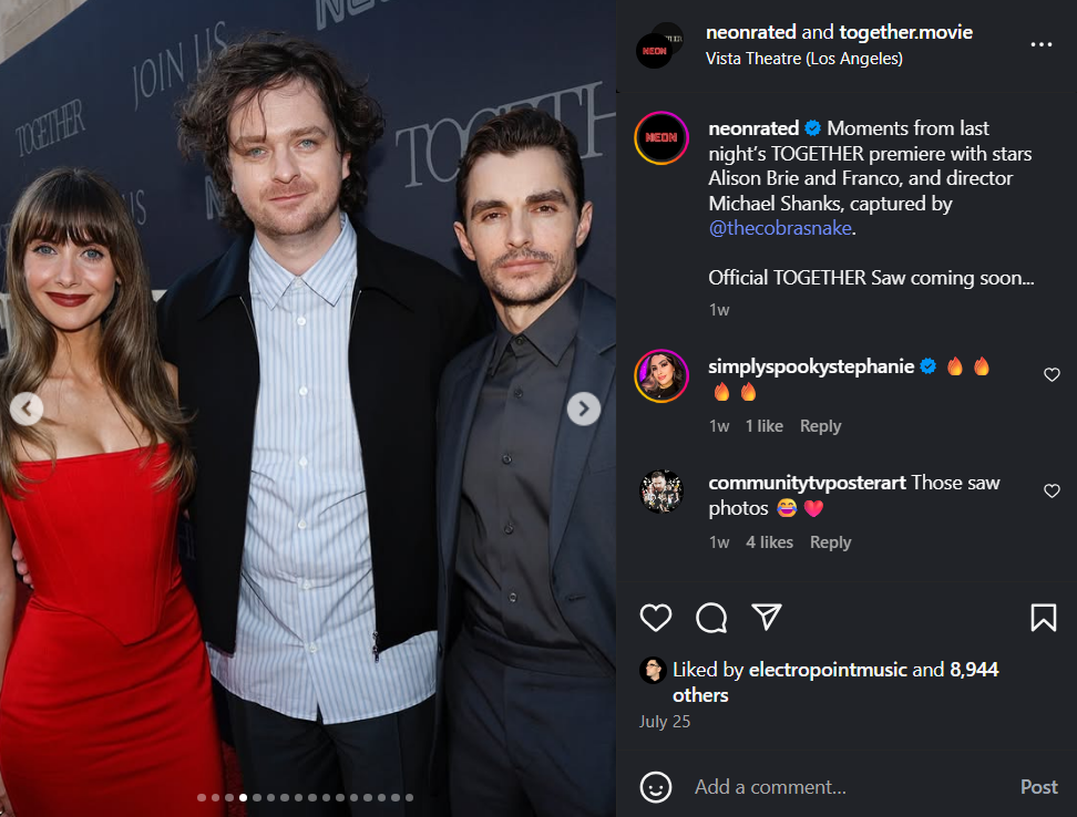 Alison Brie, Michael Shanks, and Dave Franco