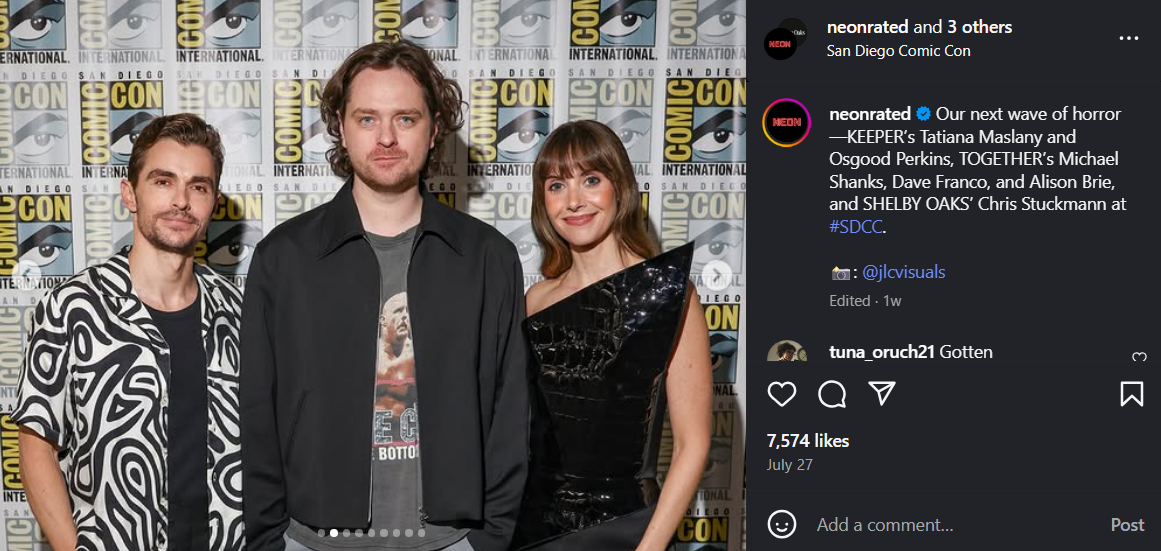 Dave Franco, Michael Shanks, and Alison Brie