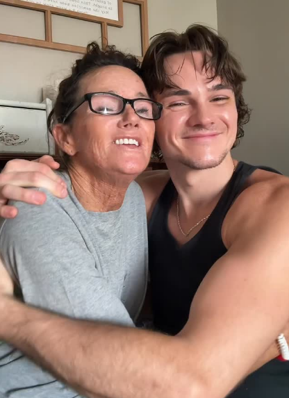 His Mom and Tate Hoskins