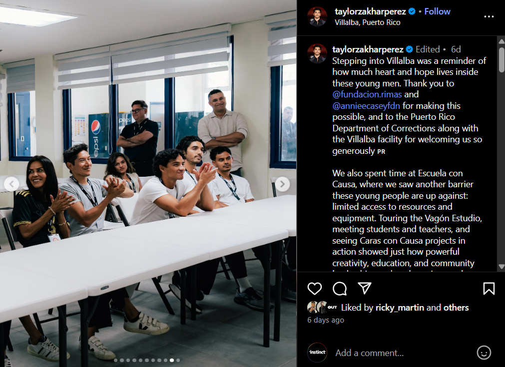 Taylor Zakhar Perez, Michael Cimino, Brandon Perea, and friends