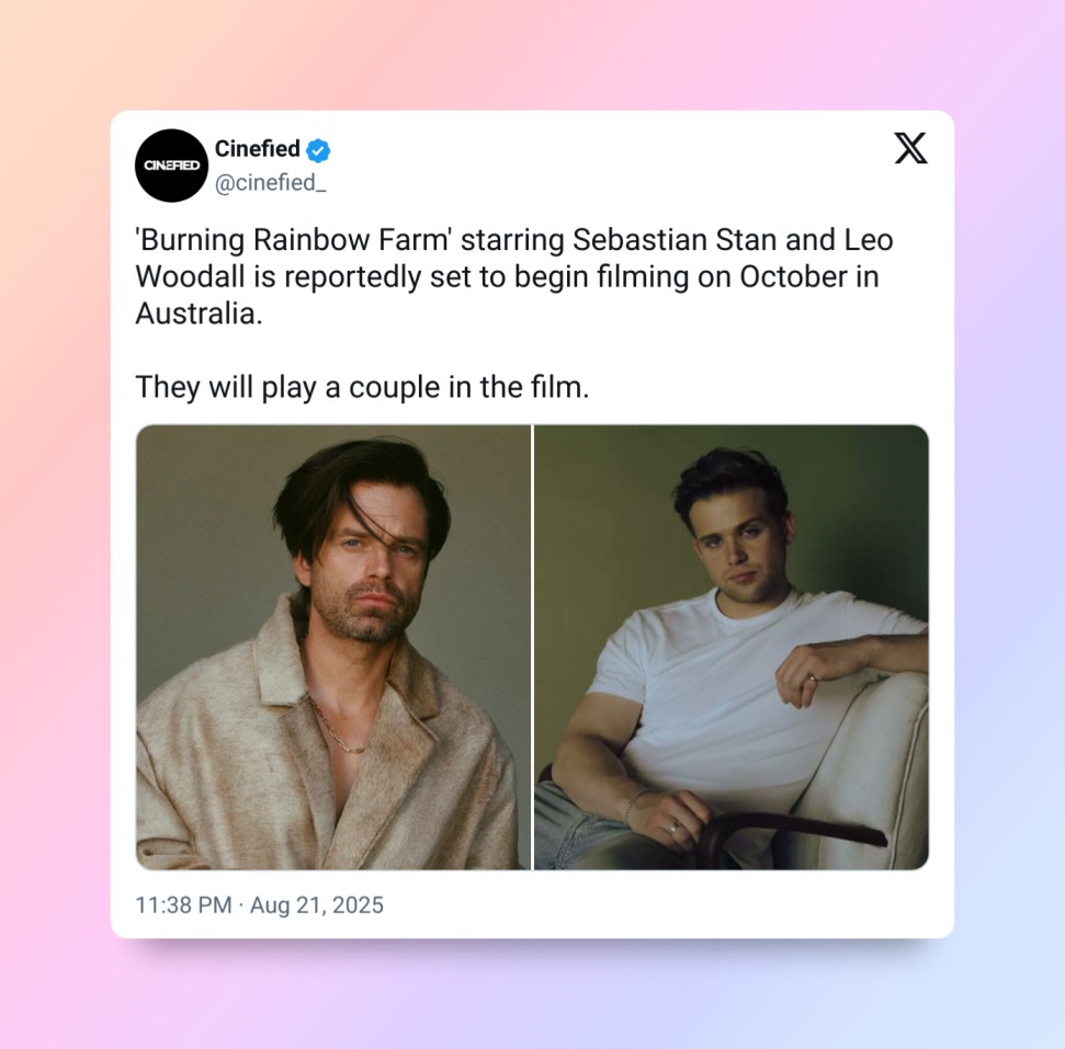 Sebastian Stan and Leo Woodall