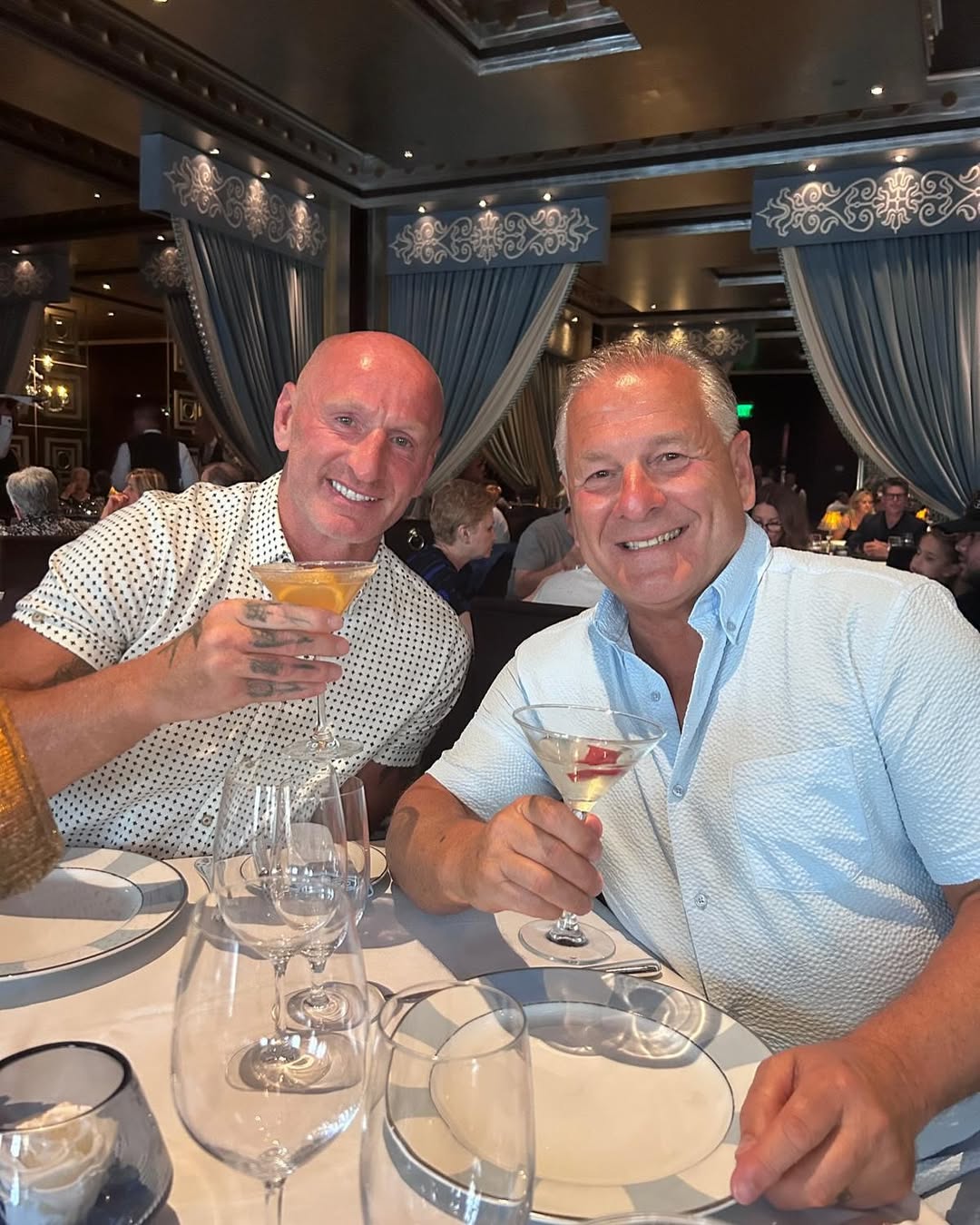 Gareth Thomas and his husband Stephen
