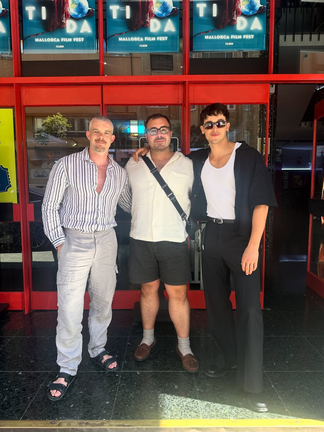 Tom Blyth, Carmen Emmi, and Russell Tovey: Plainclothes