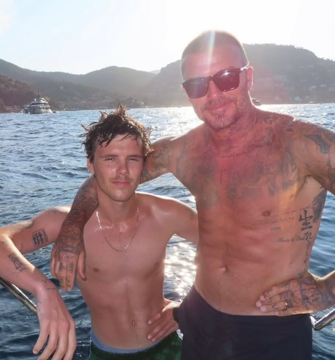 Cruz and David Beckham