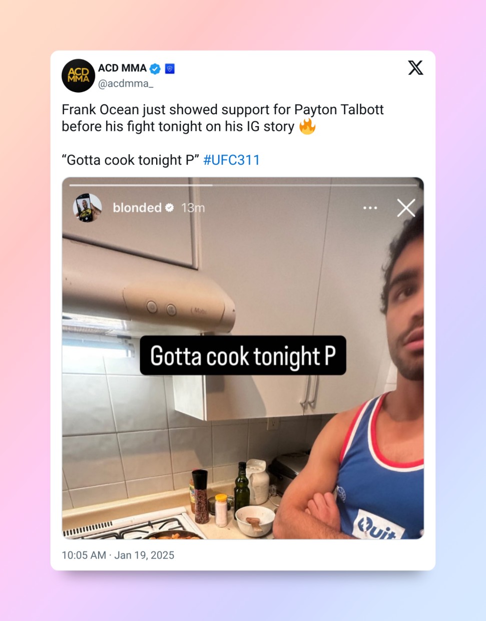 Payton Talbott and Frank Ocean