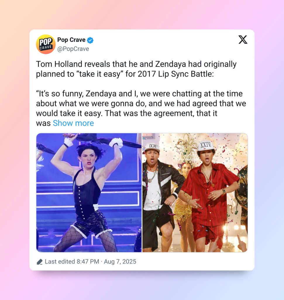 Tom Holland and Zendaya