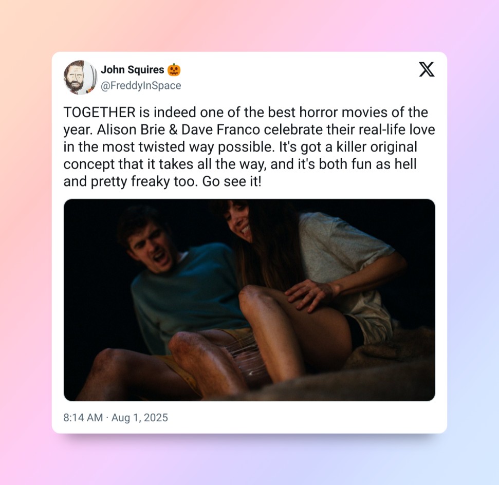 Dave Franco and Alison Brie