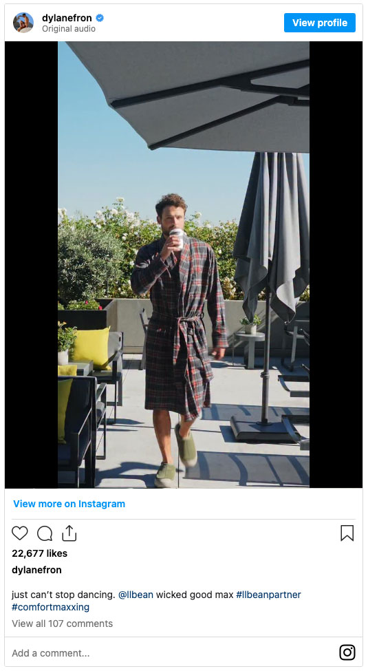 Dylan Efron can't stop dancing