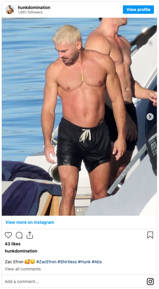 Zac Efron goes blond