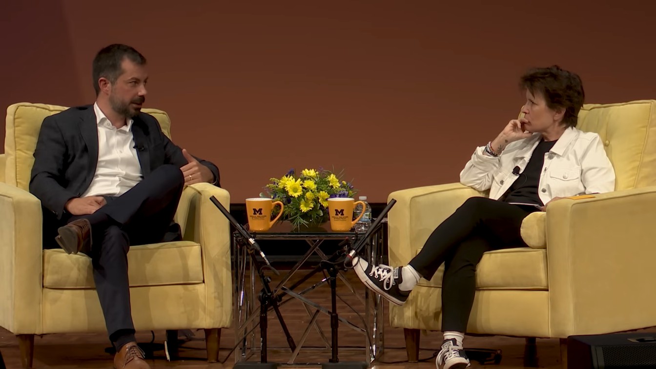 Pete Buttigieg on Gaza Biden Trump whether hell run in 2028 10 53 screenshot