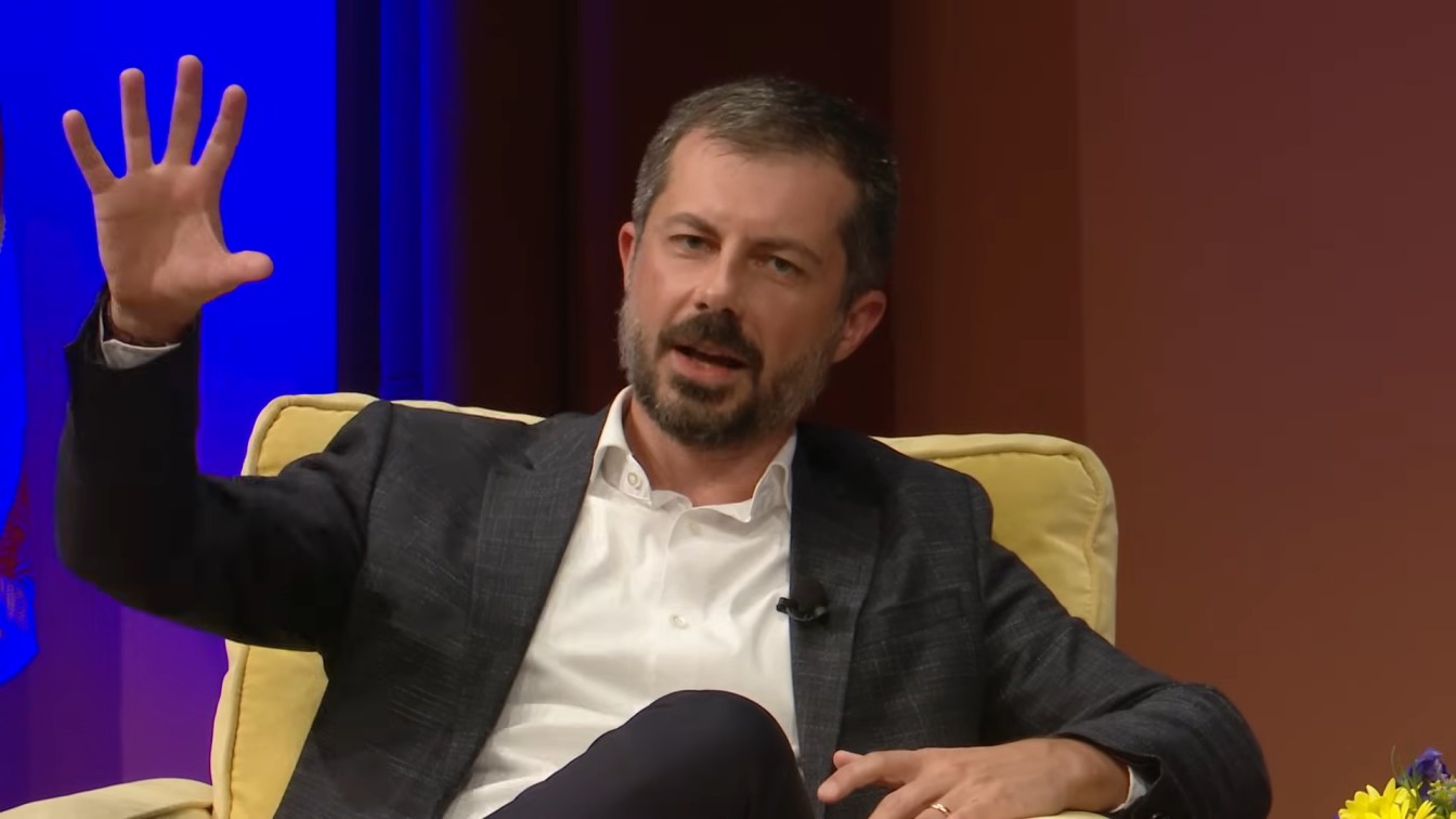 Pete Buttigieg on Gaza Biden Trump whether hell run in 2028 8 24 screenshot