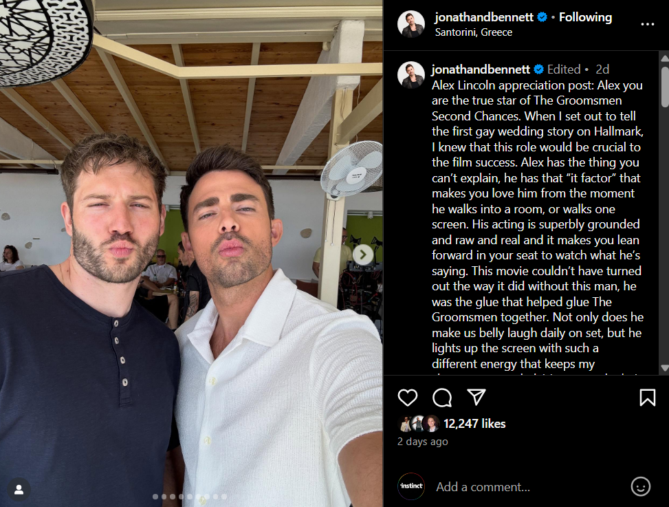 Alex Lincoln and Jonathan Bennett