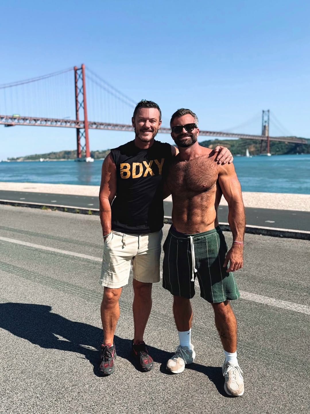 Luke Evans and Fran Tomas