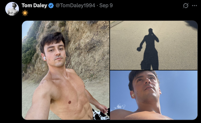 tom daley hiking