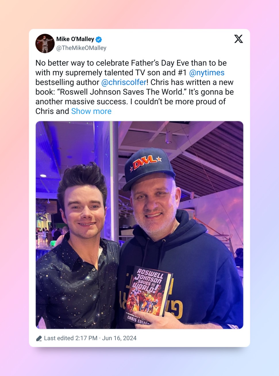 Chris Colfer and Mike O'Malley