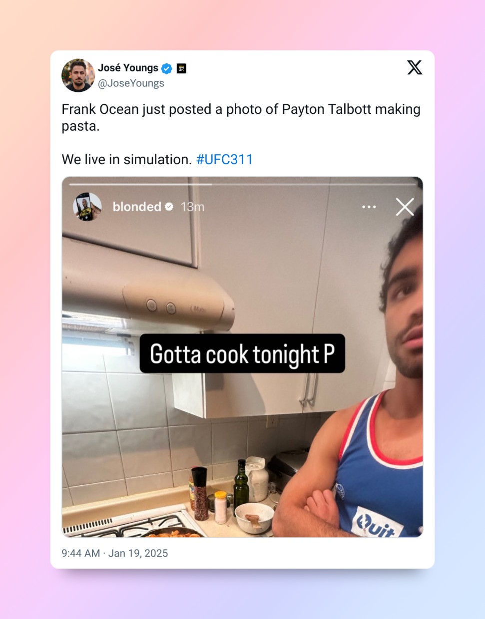 Frank Ocean and Peyton Talbott