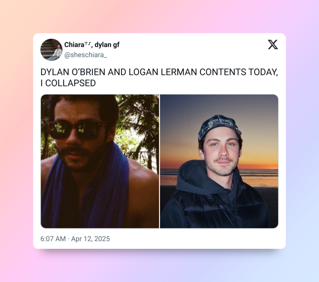 Dylan O’Brien and Logan Lerman