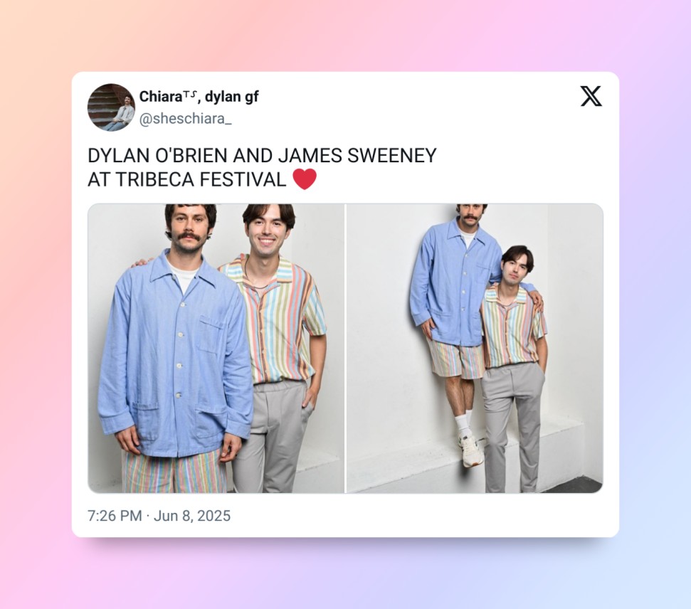 Dylan O Brien and James Sweeney