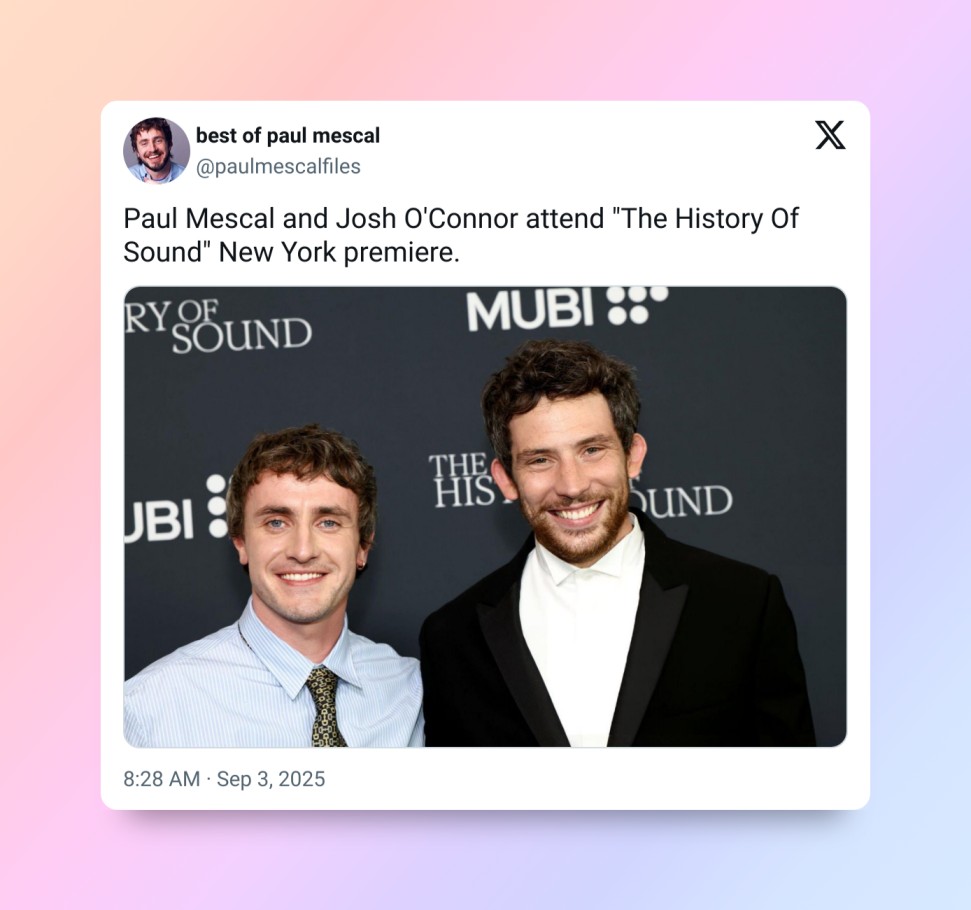 Paul Mescal and Josh O’Connor