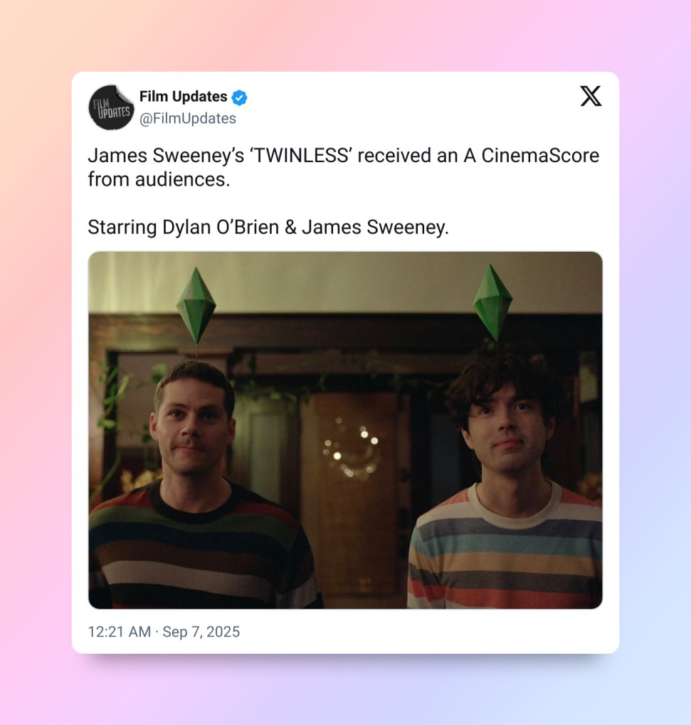 Dylan O Brien and James Sweeney